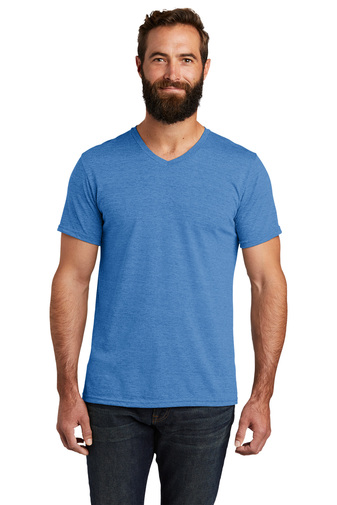 Allmade ® Adult Unisex 4.2-ounce, 50% recycled polyester, 25% organic cotton, 25% modal Tri-Blend V-Neck T-shirt